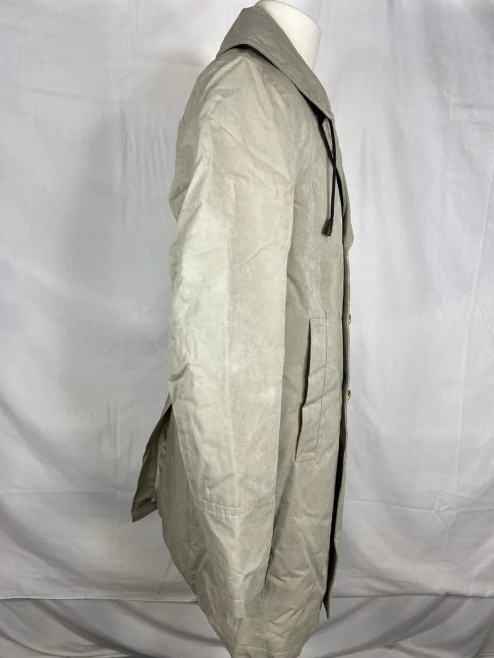 Sealup Mens Coat Beige Size XXL Genova Double Breasted Peacoat Goldtone Buttons